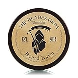 The Blades Grim  Beard Balm, Handmade in the USA (Smolder, 2oz)