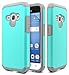 Galaxy Luna / Express 3 / Amp 2 / J1 2016 Case, NageBee Design Premium Heavy Duty Defender Dual Layer Protector Hybrid Case for Samsung Galaxy Luna / Amp 2 / Express 3 / J1 2016 - Teal