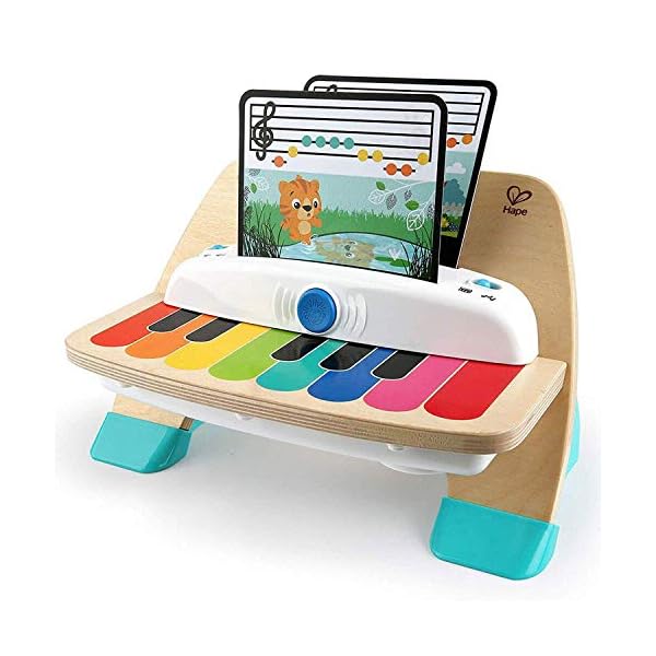Baby-Einstein-Hape-Magic-Touch-Piano-Musical-Wooden-Toy Baby Einstein Hape Magic Touch Piano Wooden Musical Toy Instruments for Toddlers, 2 Play Modes, 6 Songs, Volume Control…