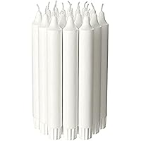 Ikea Candle Chandelier Stick (20 Pack) Unscented White, 7.5"
