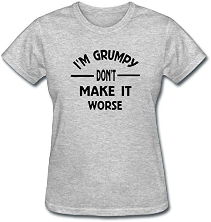 WYLIN Women's I'm Grumpy Don't Make It Worse T-Shirt