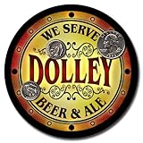 Dolley Family Name Beer & Ale Neoprene Coasters
