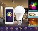Smart A19 RGBW Tunable Yellow & Color LED Bulbs, Cxy WiFi APP-Smartphone controlled LED Light Bulbs, Multicolor, Dimmable White, Works with Amazon Alexa , 50-Watt Equivalent.(Silver)