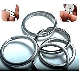 TOOL AND NAIL FREE, BANG TI Titanium Flexible Split Key Rings 1.25