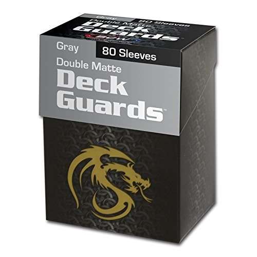 (1) Gray BCW Deck Guard Pack - Trading Card Sleeves - 80 Sleeves per Pack - BCW-DGM80-GRY