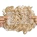 Combs Hair Bun for Updo Synthetic Hairpiece 18H613 Blonde Mix