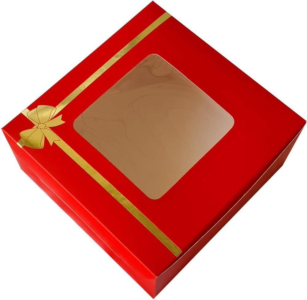 RELIABLE PACKAGING RED CAKE BOX FOR 1KG 10X10X5 PACK OF 5 Amazon