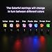 AYAMAYA LED Earrings Color Changing Decoration, 1 Pair Light Up LED Earrings Studs Glowing Flashing Stainless Steel Earrings Studs Dance Party Accessories for Men Women