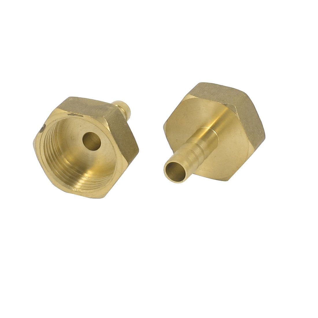 Sourcingmap 3/4BSP Thread 8mm Tube Dia Brass Hose Barb Coupler Connector 2pcs