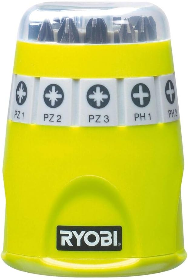 Ryobi RAK10SD Screwdriver Bit Set (10 Piece), Black, Green, Variety Pack - Image 3