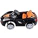 Costzon Kids Ride On Car, 12V Battery Powered Vehicle, Parental RC Remote Control & Manual Modes w/LED Lights, Horn, Music, MP3, Open Doors, High/Low Speed, Black