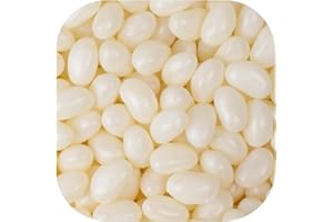 JUST CANDY 270 Pcs White Candy Jelly Beans - Mixed Fruit (12oz, approximately 270 Pcs)