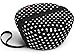 BUILT NY Bento Salad Bowl with Neoprene Sleeve, Mini Dot Black & White