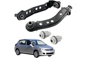 COOL STAR Suspension Subframe Crossmember Bushing and Arm Front Left and Right Compatible with Nissan Versa 1.6L 1.8L 2007-2012 Replaces 54400EL000 54400-EL000 Suspension Control Arm Bushing Replacement