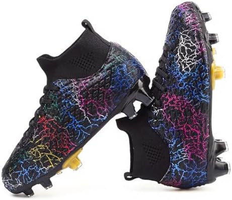 Kids Football Boots Boys Girls Soccer Shoes Guayos de Futbol para Niño High Top Turf Soccer Boots Zapatos de Fútbol para Niños Baseball Cleats Youth Outdoor Football Shoes