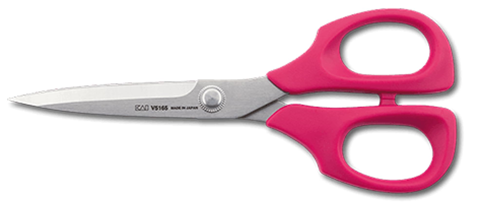 KAI Universal Scissors from the V5000 Series in Pink - Total Length 16.5 cm - Scissors for Crafts, All-Round Scissors, Kitchen Scissors - Made in Japan for Professional Standard Demands