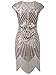 Vijiv Art Deco Great Gatsby Inspired Tassel Beaded 1920s Flapper Dress