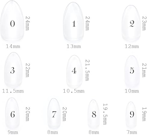 Amazon ポイント型 クリアネイルチップ サンディング加工なし 透明 500枚入り 10サイズ 各50枚 Iro Gel ネイルチップ 通販