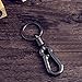 Lancher Key Chain with (2 Extra Key Rings and Gift Box) Carabiner car Keychain for Men and Women -Black