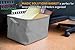 Canvas Storage Bin Well Holding Shape Storage Basket Toy Chest Organizer Large enough for Playroom Storage, Baby Toys, Clothing, Dog Toys, Children Books, Best as Kids Toy Box and Gift Baskets (Grey)