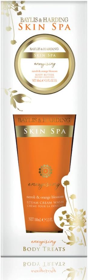 Baylis & Harding Skin Spa Energising Neroli Orange Blossom Bath Set 2x100ml Gift