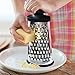 Best Cheese Grater and Zester - Sharp, Rustproof Stainless Steel, Non-Slip Handle and Base for Easier, Faster Grating - Compact Design for Easy Storage - Kitchen Accessories by Kent Home Essentials