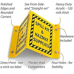 SmartSign - S-8988-AV-06 "Spill Kit & Hazmat