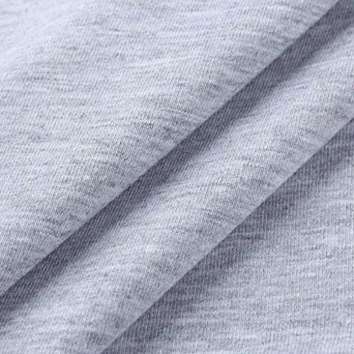 Inverlee Blouse Women's Fashion Round Neck Short Sleeve Bee Letter Print T-Shirt Top Gray