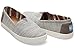 TOMS Grey Textured Woven Avalon Slips-On 10007793 (SIZE: 8)