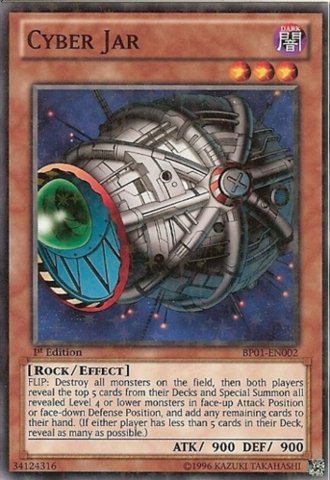 Yu-Gi-Oh! - Cyber Jar (BP01-EN002) - Battle Pack: Epic Dawn - 1st Edition - Starfoil Rare