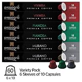 60 Pack NESPRESSO Compatible (OriginalLine) Coffee Capsules (Variety Pack)