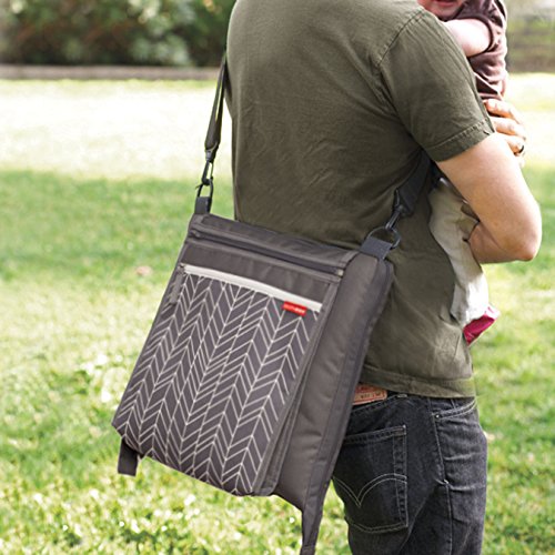 Skip Hop Central Park Outdoor Blanket & Cooler Bag, Grey Feather - Thumbnail 3