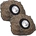 Westinghouse Solar Rock Lights - Adjustable Beam 20 Lumens LED Spot Light, 2 Pack