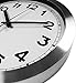 Large Aluminum Decorative Wall Clock - Universal Non-Ticking & Silent 12-Inch Wall Clock