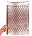 ABC Rose Gold Bubble Mailers, 9.5 x 13.5 Inches, 10 Pack. Metallic Aluminum Foil and Polyethylene Envelope. Waterproof Packaging for Jewelry