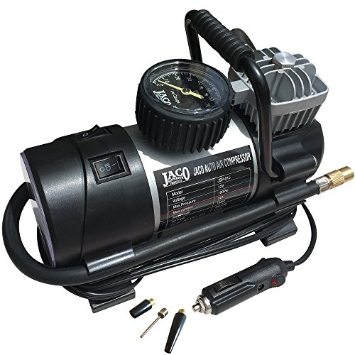 Click Here to See More Images JACO RoadPro Tire Inflator Pump - Premium 12V Portable Air Compressor - 100 PSI