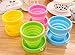 YunKo Set of 4 Colorful Collapsible Cup Foldable Cup Travel Cup Camping Cup