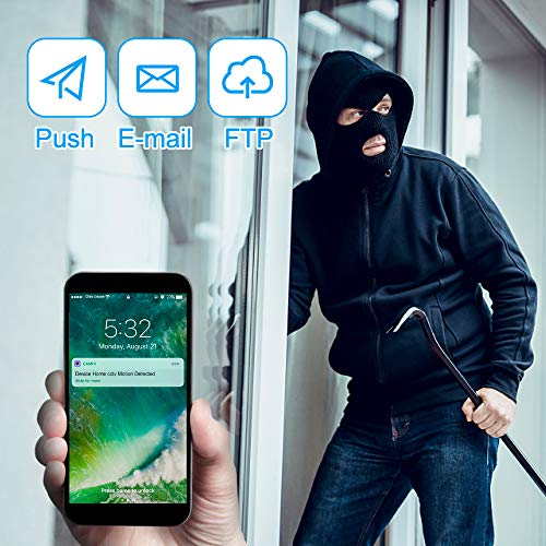 Anakk Wireless WiFi Security Camera 1080P Pan & Tilt Indoor & Outdoor IP66 Waterproof 2 Way Audio Night Vision Remote View Motion Detection Alert 32G SD Card Pre-Installed for Home & Business - Thumbnail 7