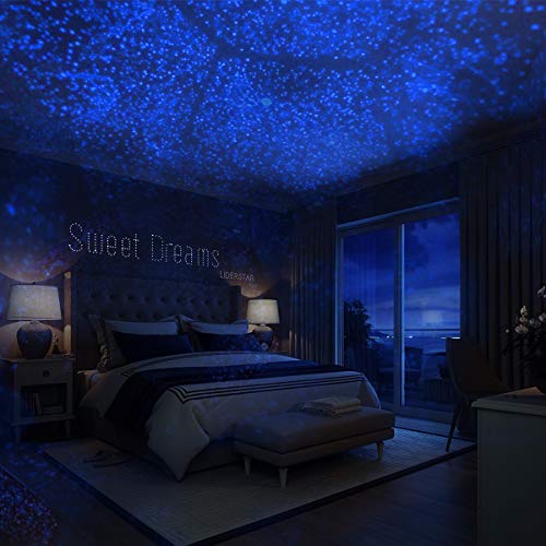 Sunnec Star Projector, Rotation DIY Star Projection Night Light with 5 Light Colors for Wedding,Birthday,Parties,Kids Bedroom