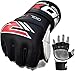 RDX MMA Gloves for Grappling Martial Arts Training, Approved by SMMAF, Genuine Cowhide Leather Sparring Mitts, Good for Kickboxing, Muay Thai, Cage Fighting, Punching Bag & Combat Sports