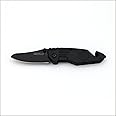 B.BON Tools Folding Pocket Survival Knife 1085 can Slice Seat Belt with Window Punch and Clip for Outdoor,Hiking,Camping
