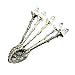 C-Pioneer 5pcs Retro Luxury Palace Carved Coffee Tea Mini Spoon Eco-Friendly
