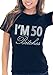 Womens 50th Birthday Shirt Ladies - I'm 50 Bitches T-Shirt - 50th Birthday Party - Medium Black Tee(Im50btcs RS) BLK/MED