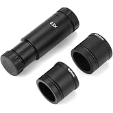 Microscope Adapter 0.5&times; C Mount Lens Adapter Set 23.2 Turn 30mm/23.2mm Turn 30.5mm Interface for CCD Camera and Digital Eyepiece