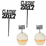 Class of 2017 Graduation Party Decorations - Cupcake topper Food/Appetizer Picks (72 pcs)