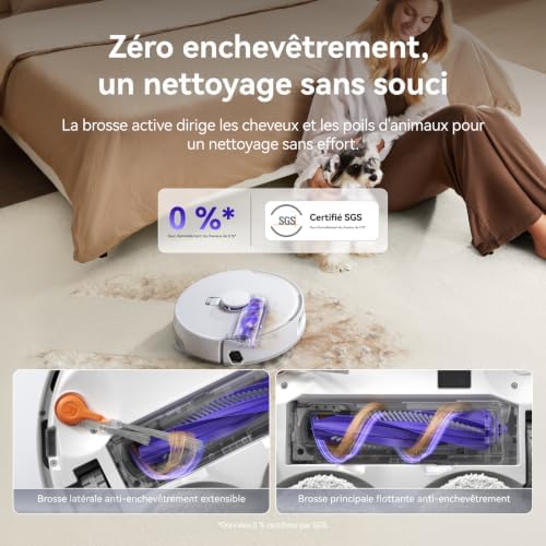 Freo Z10 Pro Robot Aspirateur Laveur Aspiration 18500Pa Séchage 40°C — photo 6 sur 8