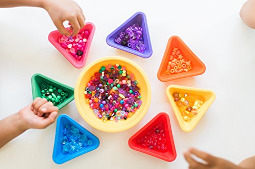 Lollaland Condiment Dipping Cups for Kids (7-Count Rainbow Assorted): Made in USA, Microwave-/Dishwasher-Safe ...