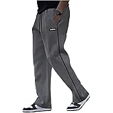 OYOANGLE Men's Straight Leg Sweatpants Drawstring Waist Workout Gym Running Sweat Pants