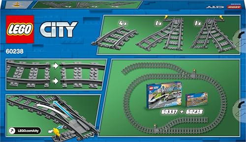 LEGO City Weichen, 6 Elemente, Erweiterungsset für Kinder, Spielzeug Set 60238 9
