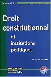 Droit constitutionnel et institutions politiques